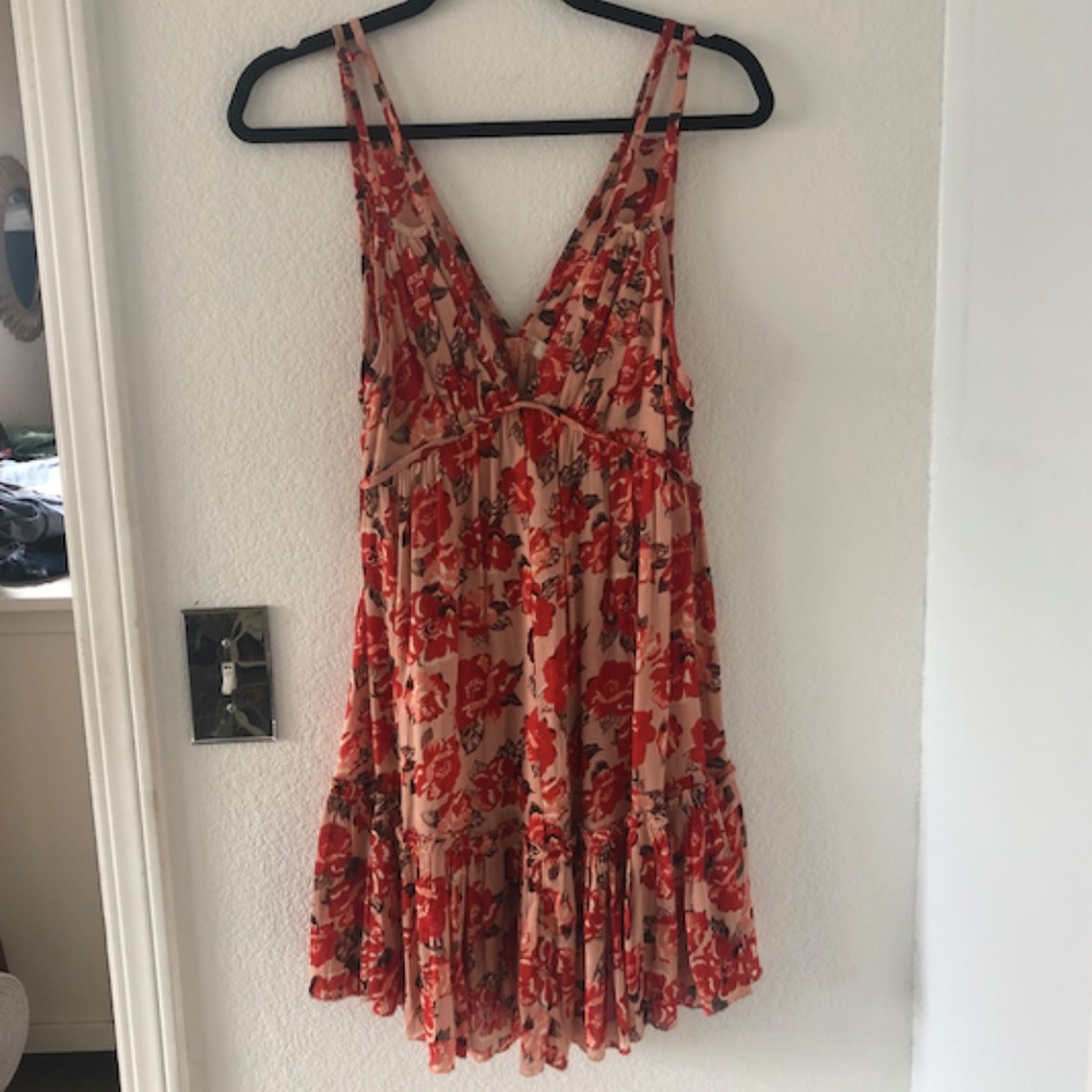 olympia elizabeth Red Floral Sundress